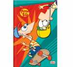 Caderno Brochura 1/4 Phineas e Ferbs 