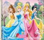 Caderno Espiral Cartografia Princesas Disney