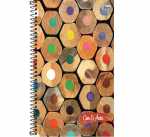 Caderno Universitário - Cor e Arte - 10 matérias 