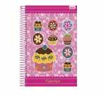 Caderno Universitário - Cupcake - 12 matérias 