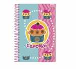 Caderno Universitário - Cupcake - 15 matérias 