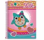 Caderno Universitário - Folk - 12 matérias 