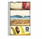 Caderno Universitário Capa Dura - Hang Loose - 12 matérias 