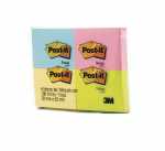 Post-It Neon Cores 100 Folhas 4 Blocos 38x50mm