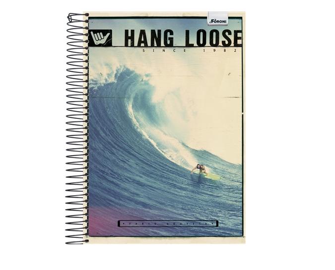 Caderno Universitário - Hang Loose - 15 matérias 